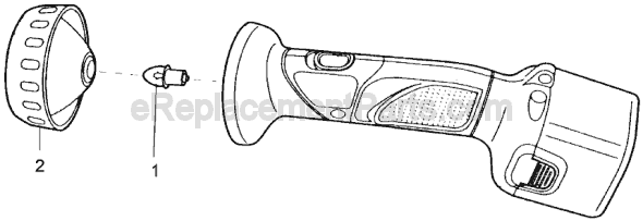 Page A Diagram and Parts List for DW908 Type 1 DeWALT Worklight & Flashlight