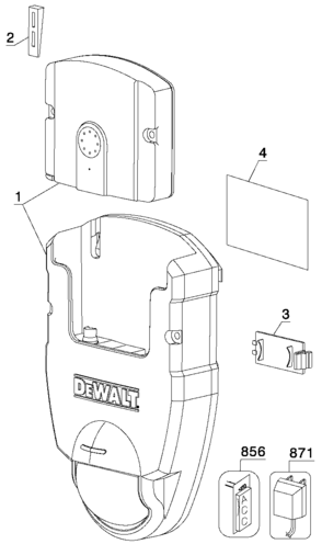 Default Diagram and Parts List for DS510K Type 1 DeWALT Miscellaneous