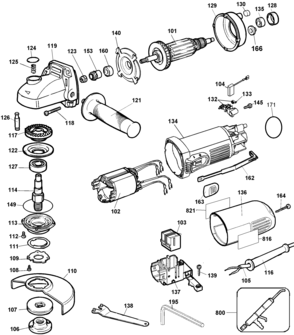 Part Location Diagram of N318739 DeWALT SPINDLE