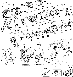 Page A Diagram and Parts List for DW991K 1 DeWALT Electric Drill