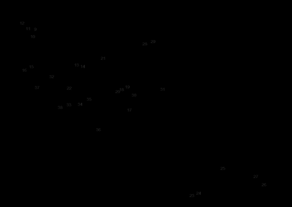 Section 1 Diagram and Parts List for DCST980B Type 1 DeWALT Trimmer