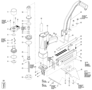 Default Diagram and Parts List for DWMIIIFS Type 1 DeWALT 
