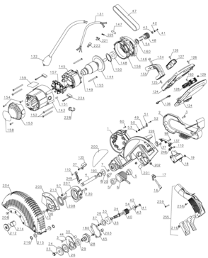 Page A Diagram and Parts List for DW717-AR 1 DeWALT Miter Saw