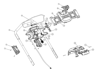 Part Location Diagram of BD-N854870 DeWALT LOWER HANDLE