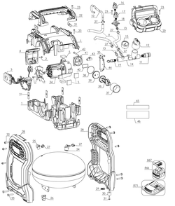Exploded Diagram A Diagram and Parts List for DCC2520T1 Type 1 DeWALT Compressor