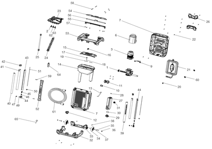 Exploded Diagram A Diagram and Parts List for DWPW2100MD Type 1 DeWALT Pressure Washer
