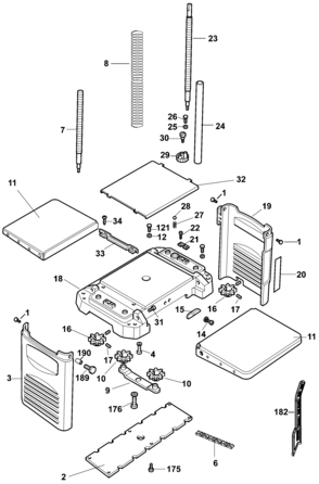 Part Location Diagram of 233957-00 DeWALT SRT GAGE BLOCK