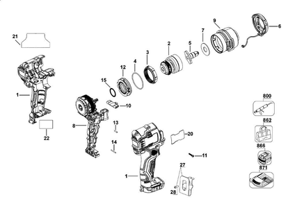 Part Location Diagram of N699996 DeWALT WASHER THRUST