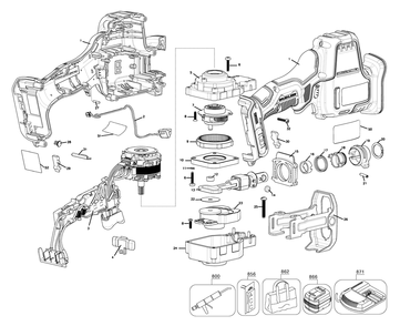 Part Location Diagram of NA292003 DeWALT COLLAR
