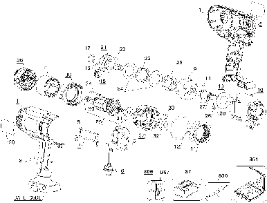 Page A Diagram and Parts List for DW059K-2 Type 2 DeWALT Wrench