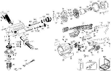 Part Location Diagram of 605040-31 DeWALT Ball Bearing