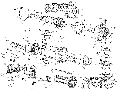 Exploded Diagram A Diagram and Parts List for DWE46166N Type 1 DeWALT Grinder