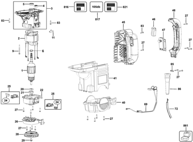 Part Location Diagram of N029843 DeWALT NAMEPLATE
