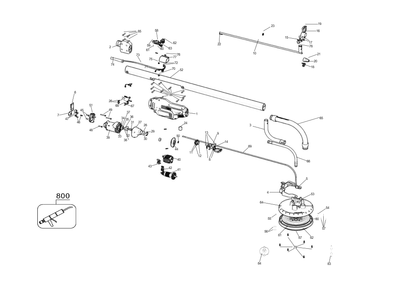 Exploded Diagram K Diagram and Parts List for DWE7800 Type 1 DeWALT Sander Polisher