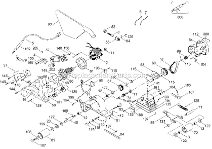 Page A Diagram and Parts List for DWP352VS-BR Type 2 DeWALT Sander Polisher