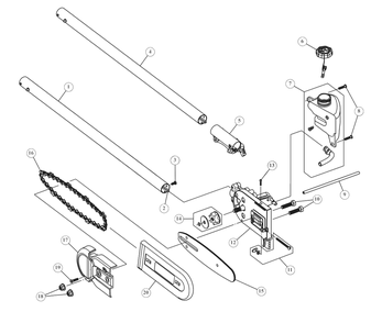 General Assembly Diagram and Parts List for DWOAS6PS 41BJS6PS938 DeWALT Trimmer