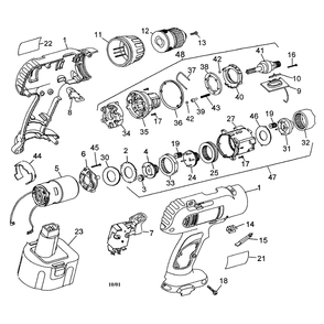 Part Location Diagram of 380150-00 DeWALT Charger