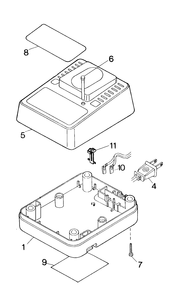 Fig-0 Diagram and Parts List for DW9104-45 Type-1 DeWALT Charger