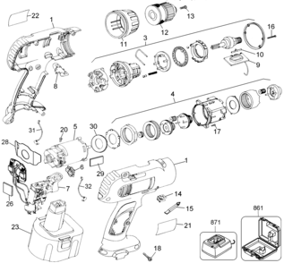 Page A Diagram and Parts List for DW972K-2 1 DeWALT Boring Machine
