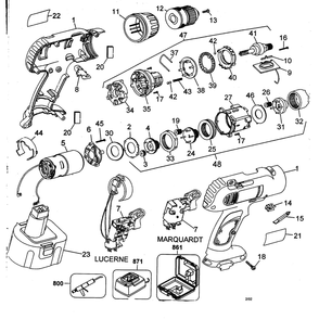 Part Location Diagram of 152274-10 DeWALT Switch