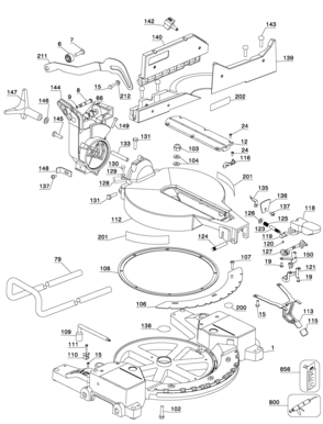Part Location Diagram of 626396-02SV DeWALT LEFT FENCE