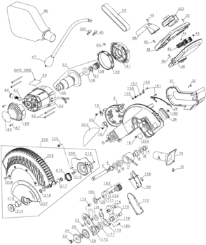 Part Location Diagram of N212993 DeWALT Table