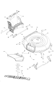 Exploded Diagram C Diagram and Parts List for DCMWSP244U2 Type 1 DeWALT Lawn Mower
