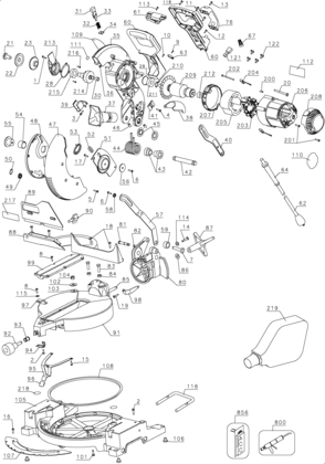 Part Location Diagram of 391318-01SV DeWALT FIELD