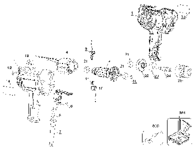 Page A Diagram and Parts List for DWD115K Type 2 DeWALT Electric Drill