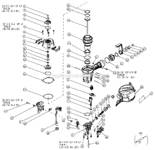 Part Location Diagram of 9R214824 DeWALT Cylinder Ring