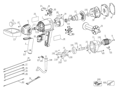 Part Location Diagram of N542553 DeWALT Cord Protector