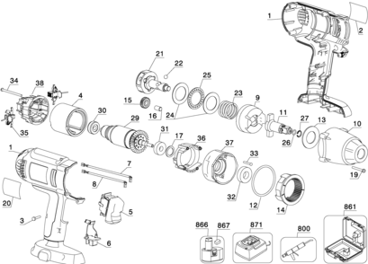 Page A Diagram and Parts List for DW059HK 1 DeWALT Wrench