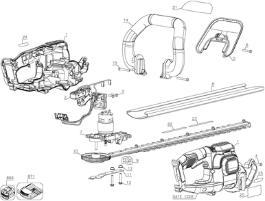 Part Location Diagram of 90628968 DeWALT ID LABEL