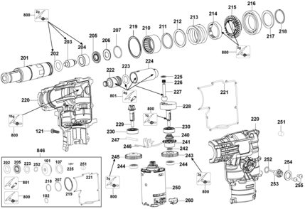 Page A Diagram and Parts List for DC212B 1 DeWALT Compressor