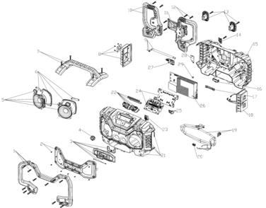 Part Location Diagram of 5140193-46 DeWALT VOLUME KNOB