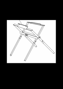 Part Location Diagram of DW7451 DeWALT Stand