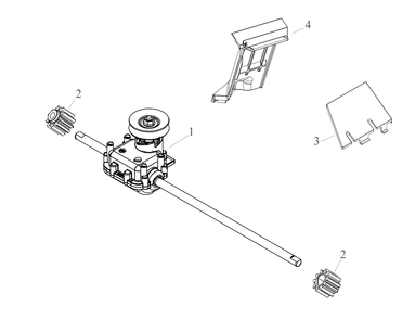 Transmission Diagram and Parts List for DCMWSP255U2 (18AEZ3C2739)(2023) DeWALT Lawn Mower
