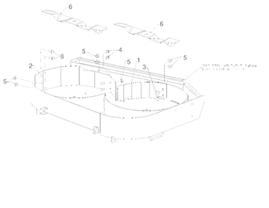General Assembly Diagram and Parts List for DXGXA50003 (59A50003038)(2022) DeWALT Lawn Tractor Accessories