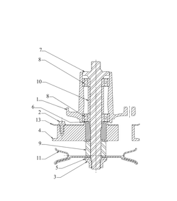 Deck Drive Spindle Diagram and Parts List for DW33 (DXGMW33344R)(2022) DeWALT Lawn Mower