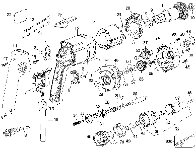 Page A Diagram and Parts List for DW276 Type 5 DeWALT Screwdriver