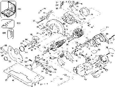 Exploded Diagram A Diagram and Parts List for D360-04 Type 2 DeWALT Circular Saw
