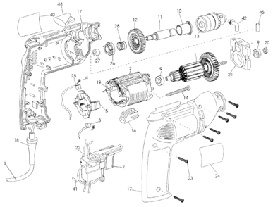 Part Location Diagram of 184545-28 DeWALT CORD & PLUG