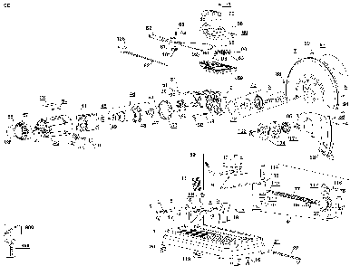 Page A Diagram and Parts List for GR871 Type 3 DeWALT Chop Saw