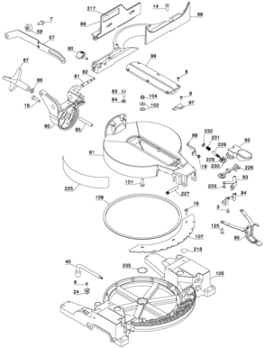 Part Location Diagram of 646819-00 DeWALT WARNING LABEL