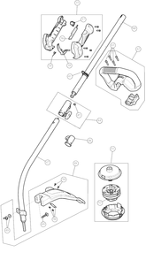 General Assembly Diagram and Parts List for DXGST227CS 41AD27CC939 DeWALT Trimmer