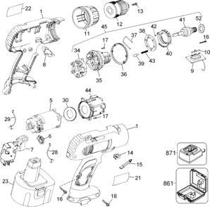 Page A Diagram and Parts List for DW995K-2 6 DeWALT Boring Machine