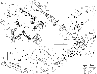 Page A Diagram and Parts List for D28754 Type 3 DeWALT Chop Saw