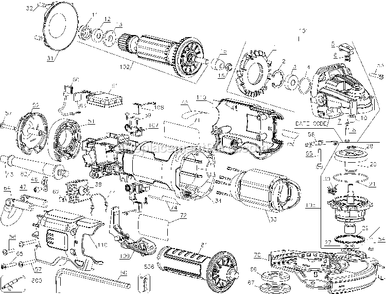 Page A Diagram and Parts List for DWE46144N Type 2 DeWALT Miscellaneous