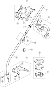General Assembly Diagram and Parts List for DXGST227CS 41CD27CC939 DeWALT Trimmer