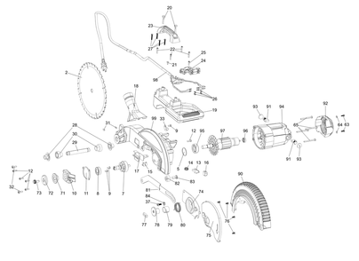 Diagram Diagram and Parts List for DWS713R Type 20 DeWALT Miter Saw